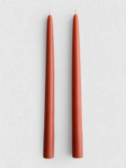 Pack de 2 velas de candelabro cónicas