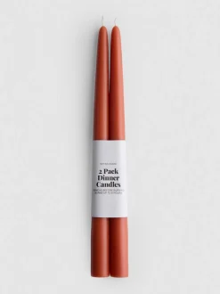 Pack de 2 velas de candelabro cónicas