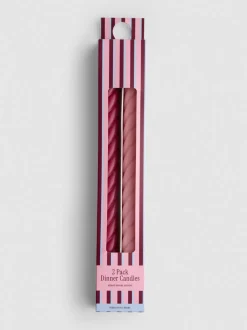 Pack de 2 velas en espiral para candelabro