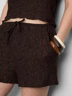 Pantalón corto fruncido con cordón de ajuste