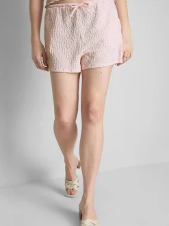 Pantalón corto fruncido con cordón de ajuste