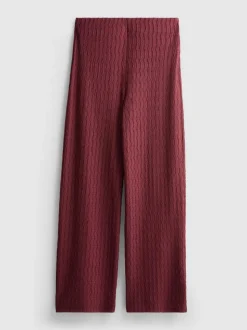 Pantalones anchos con efecto fruncido
