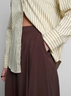 Pantalones anchos tipo culotte de talle medio