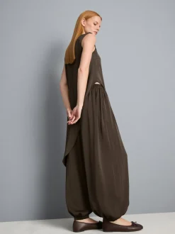 Pantalones bombachos de satén