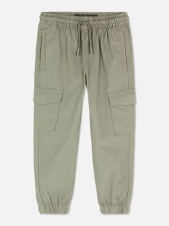 Pantalones cargo con cordón de ajuste