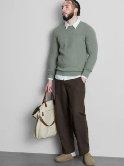 Pantalones chinos de talle medio