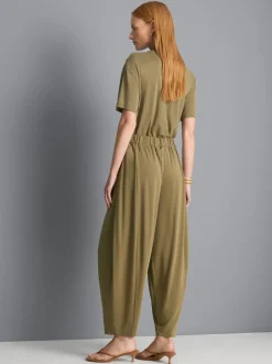 Pantalones cocoon de punto