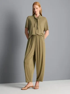 Pantalones cocoon de punto