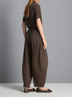 Pantalones cocoon de punto