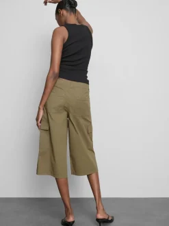 Pantalones cortos cargo de algodón de estilo militar