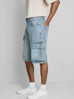 Pantalones cortos cargo vaqueros