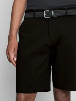 Pantalones cortos chinos con cinturón
