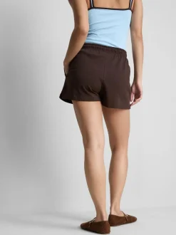 Pantalones cortos de algodón con cordón de ajuste