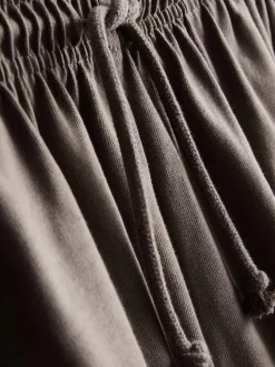Pantalones cortos de algodón con cordón de ajuste