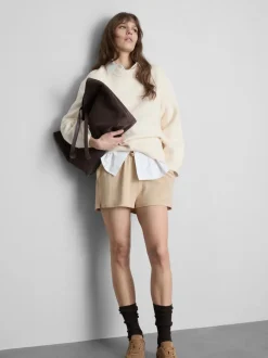 Pantalones cortos de algodón con cordón de ajuste