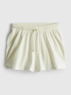 Pantalones cortos de algodón con cordón de ajuste