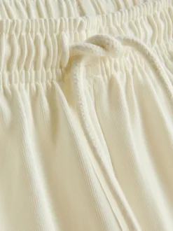 Pantalones cortos de algodón con cordón de ajuste