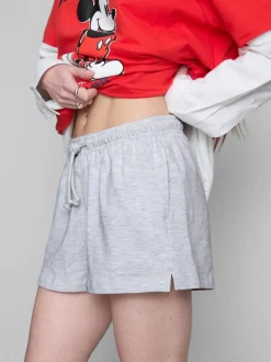 Pantalones cortos de algodón con cordón de ajuste