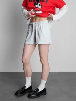 Pantalones cortos de algodón con cordón de ajuste