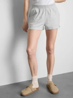 Pantalones cortos de algodón con bajo abierto