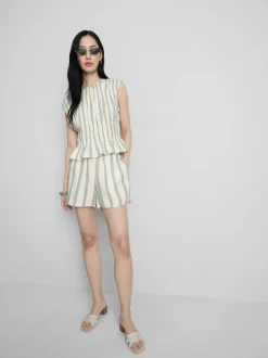 Pantalones cortos de muselina de algodón