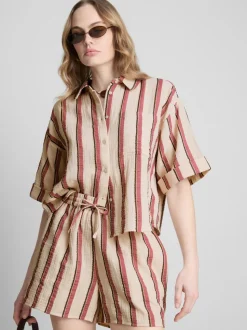 Pantalones cortos de muselina de algodón