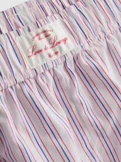 Pantalones cortos de pijama a rayas «Room service»
