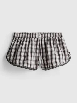 Pantalones cortos de pijama a cuadros Love To Lounge
