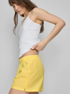Pantalones cortos de pijama de algodón tejido