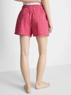 Pantalones cortos de pijama de algodón tejido