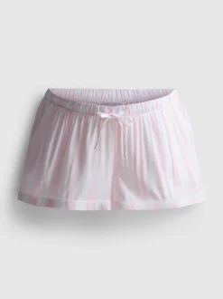 Pantalones cortos de pijama premamá a rayas