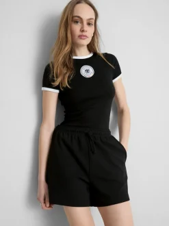 Pantalones cortos de punto con mucho algodón