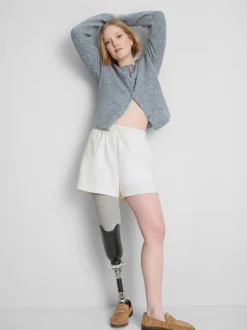 Pantalones cortos de punto con mucho algodón