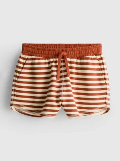 Pantalones cortos de punto de rayas con algodón