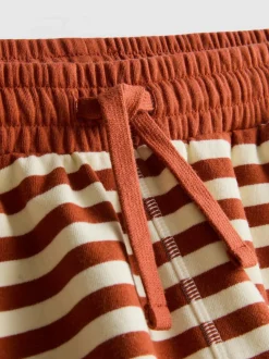 Pantalones cortos de punto de rayas con algodón