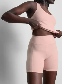Pantalones cortos de yoga deportivos de talle alto