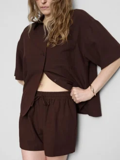 Pantalones cortos en mezcla de algodón
