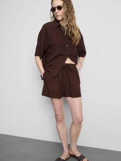 Pantalones cortos en mezcla de algodón