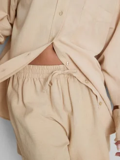 Pantalones cortos en mezcla de algodón