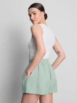 Pantalones cortos en mezcla de algodón