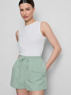 Pantalones cortos en mezcla de algodón