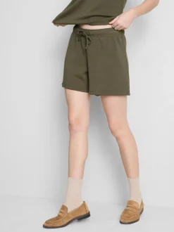 Pantalones cortos holgados en mezcla de modal
