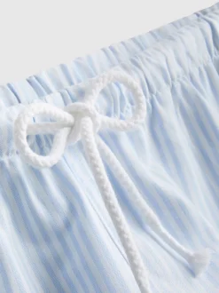 Pantalones cortos Oxford de talle alto a rayas