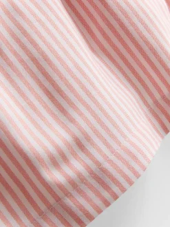 Pantalones cortos Oxford de talle alto a rayas
