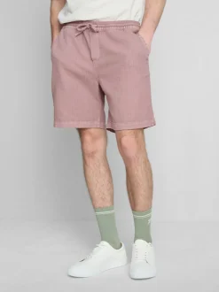 Pantalones cortos texturizados con cordón de ajuste