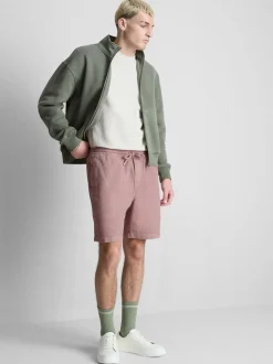 Pantalones cortos texturizados con cordón de ajuste