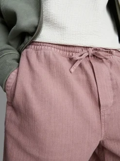 Pantalones cortos texturizados con cordón de ajuste