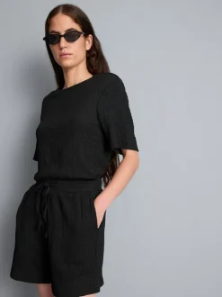 Pantalones cortos texturizados holgados