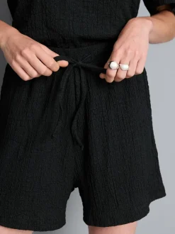 Pantalones cortos texturizados holgados