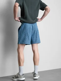 Pantalones cortos texturizados con cordón de ajuste